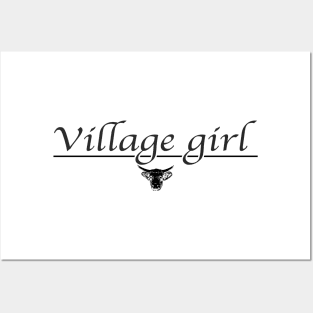 Village girl, Village child T-Shirt Posters and Art